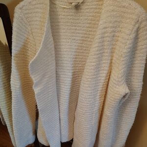 LOFT Cream Textured Women's Cardigan XL